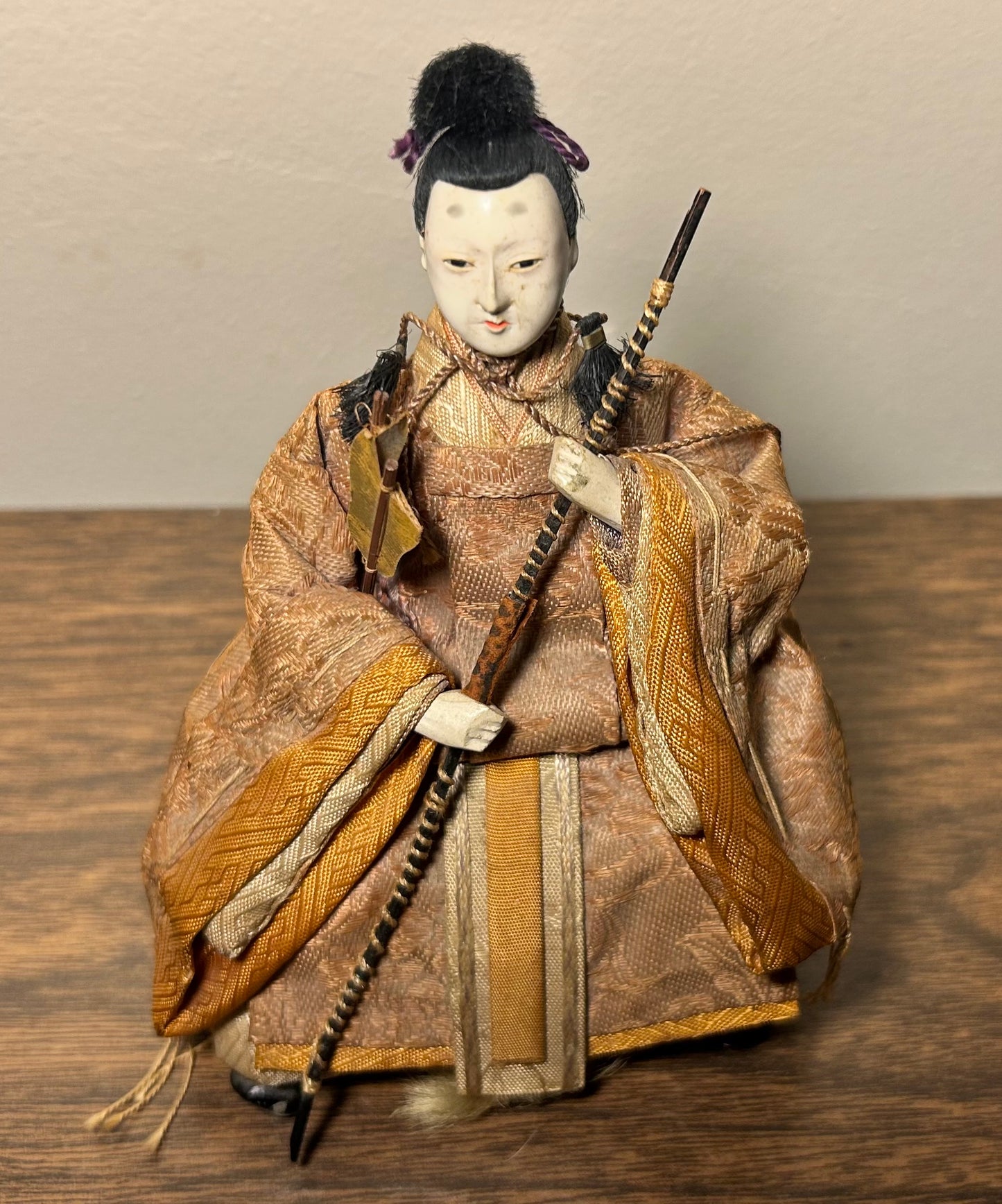 Early 20th Century Japanese Hinamatsuri Ningyo Imperial Court Empress Doll (Meiji Period)