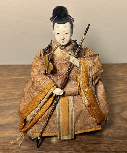 Early 20th Century Japanese Hinamatsuri Ningyo Imperial Court Empress Doll (Meiji Period)