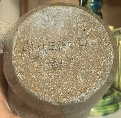 Vintage 1974 American Contemporary Kitschy Art Pottery Breast Boob Creamer Pitcher Signed Alwerth