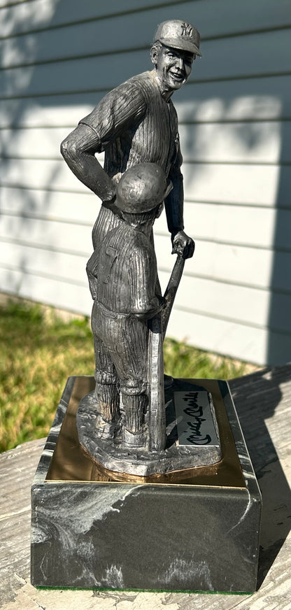 Vintage Michael Ricker - “The Legend Lives” Mickey Mantle Signed Pewter Limited Edition Sculpture on Marble Base (#465/500) (New Orleans)