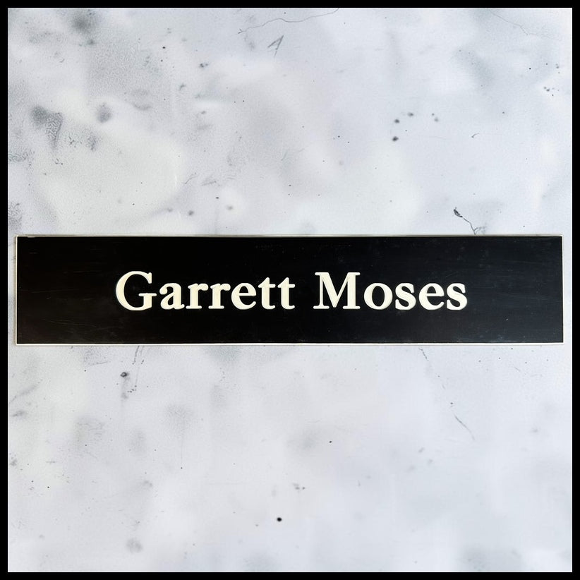 Leverage: Redemption Television Show Garrett Moses Door Nameplate Screen-Used Prop