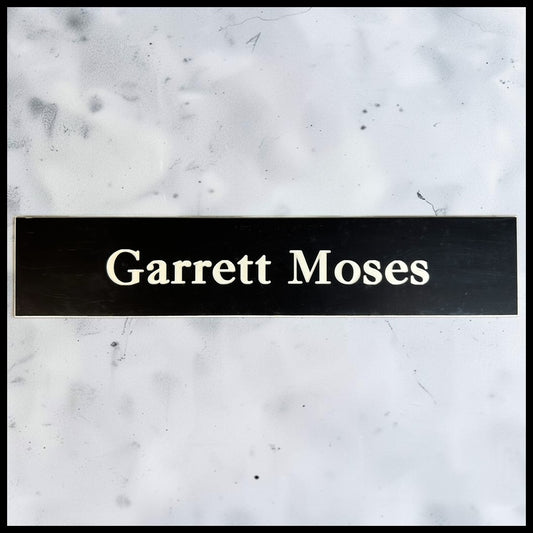 Leverage: Redemption Television Show Garrett Moses Door Nameplate Screen-Used Prop