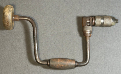 Vintage 1950’s American Stanley Handyman Bit Brace Hand Drill Woodworking Tool