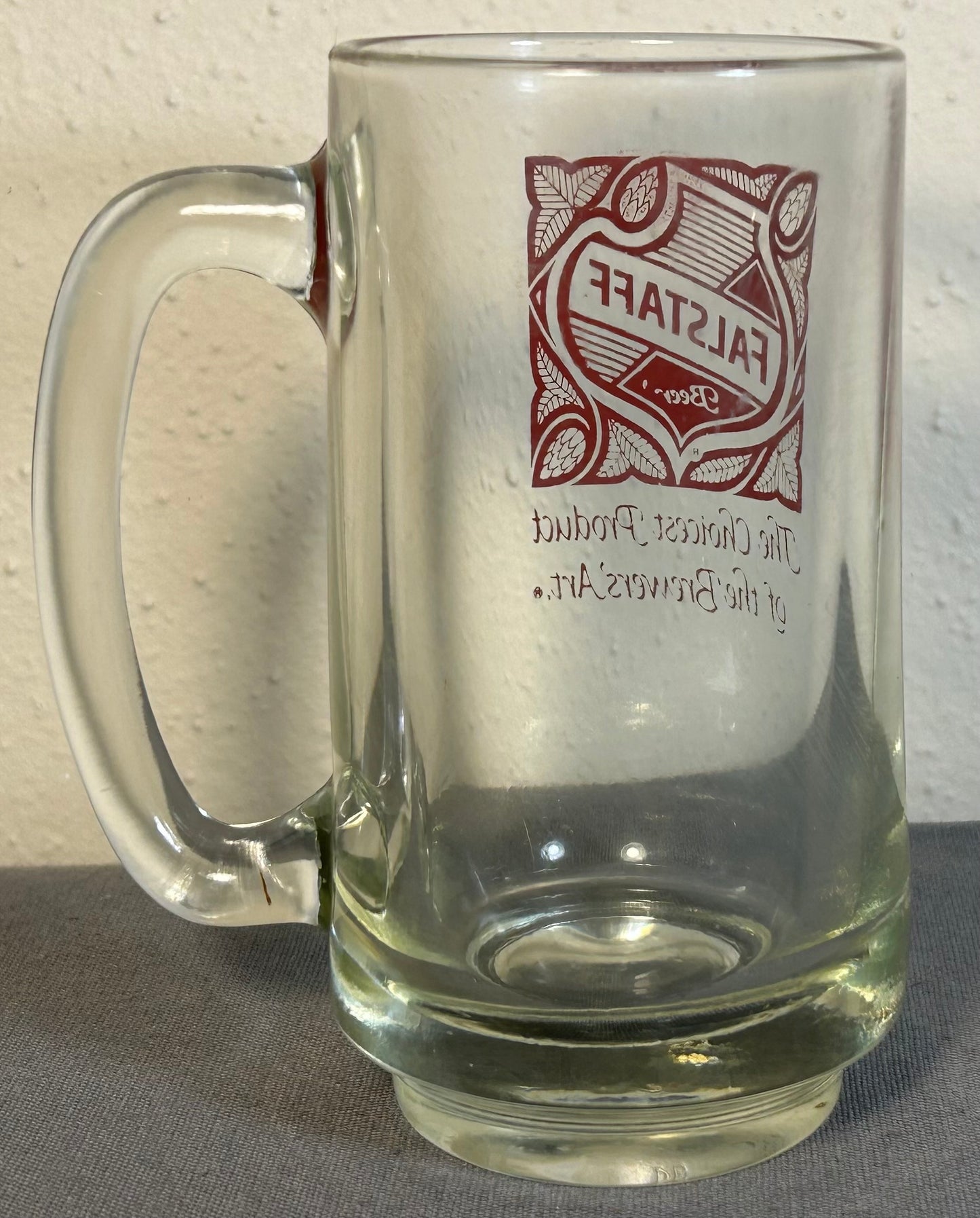 Vintage 1960’s American Falstaff Beer The Choicest Product of the Brewers Art’ Glass Mug
