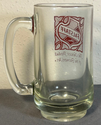 Vintage 1960’s American Falstaff Beer The Choicest Product of the Brewers Art’ Glass Mug
