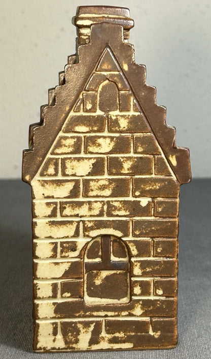 Vintage 1979-1980 Otagiri Glazed Ceramic Stoneware Victorian-Style Cottage House Coin Bank Made in Japan