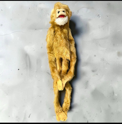 Vintage 1980 Joy Times Plush Monkey Huggable Wraparound Puppet