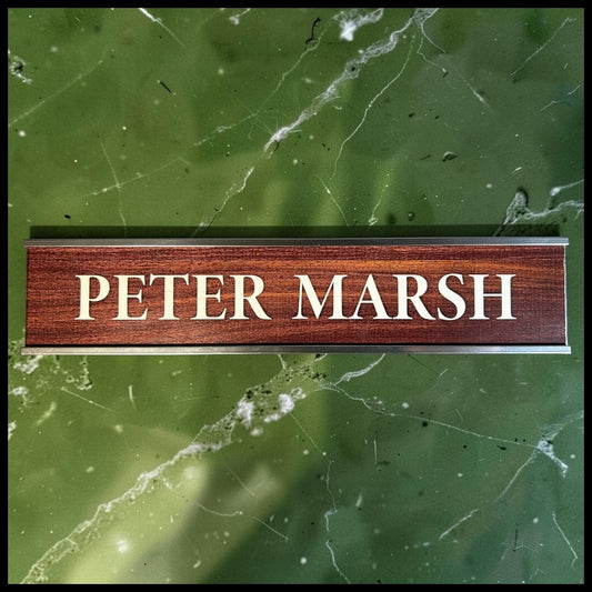Leverage: Redemption Television Show Peter Marsh Door Nameplate Screen-Used Prop