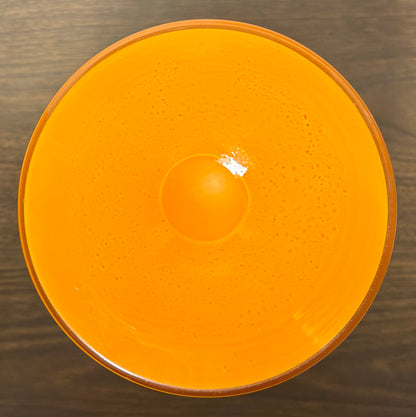 1930’s Czechoslovakia Art Deco Tango Glass Footed Trumpet Vase