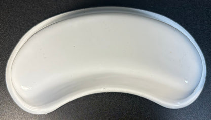 Vintage Mid 20th Century American White Porcelain Enamelware Medical Surgical Tray Kidney Dish