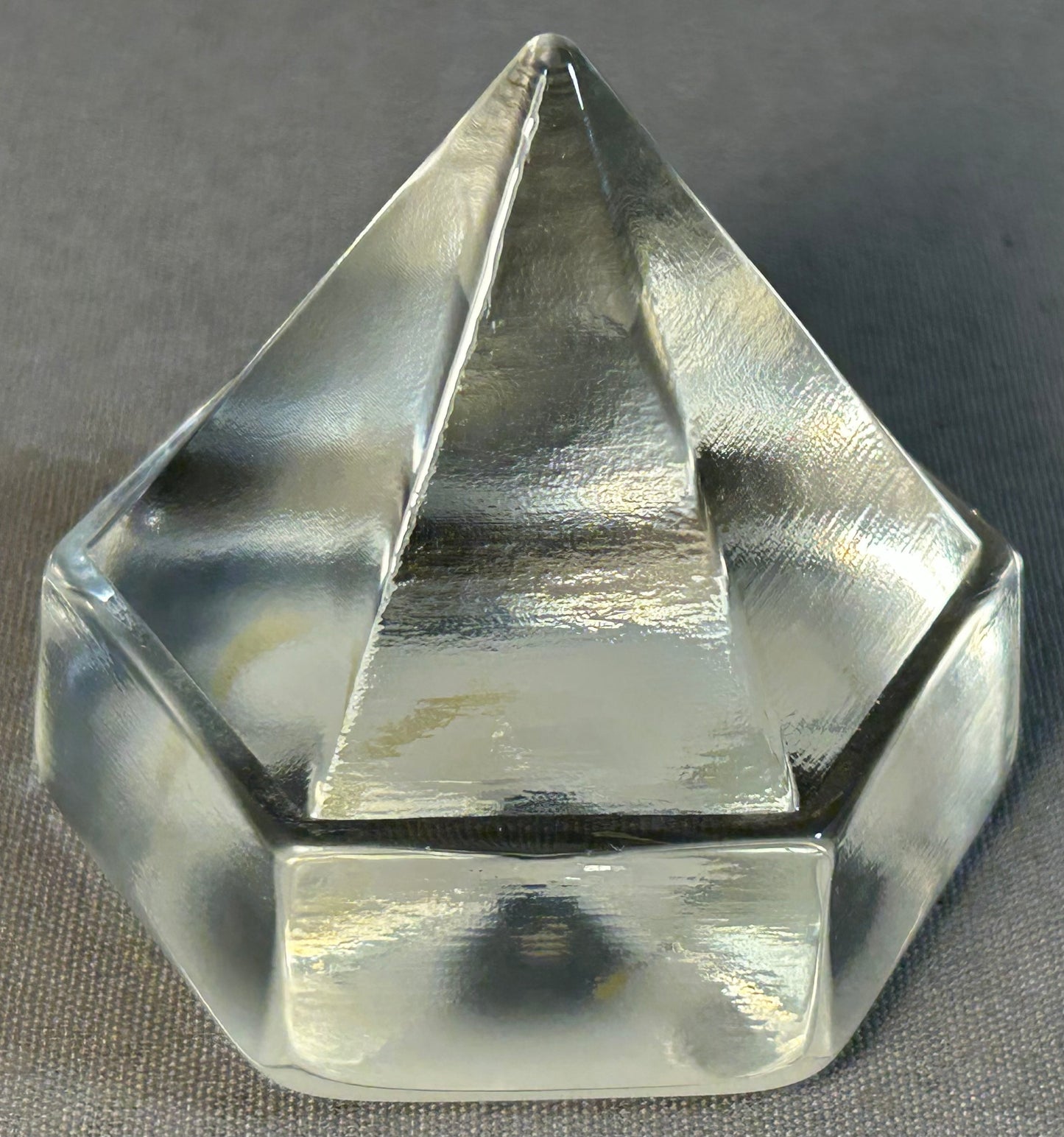 Vintage 1980’s American Clear Glass Ship’s Deck Prism Light Replica