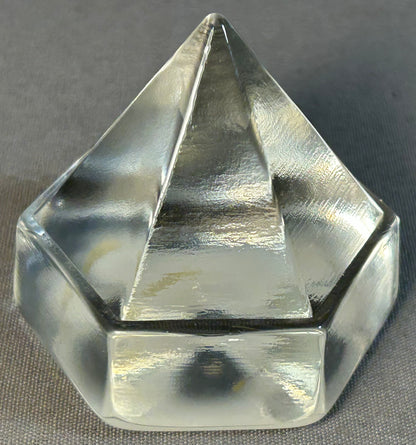 Vintage 1980’s American Clear Glass Ship’s Deck Prism Light Replica