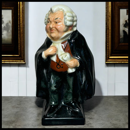 Late 19th Century English Royal Doulton Porcelain Serjeant Buzfuz Figurine