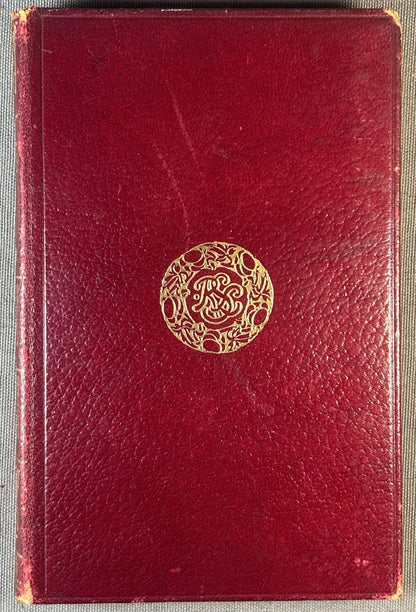 1909 “Poems” by Robert Louis Stevenson Leather-bound Book with Pressed Wildflower Specimens