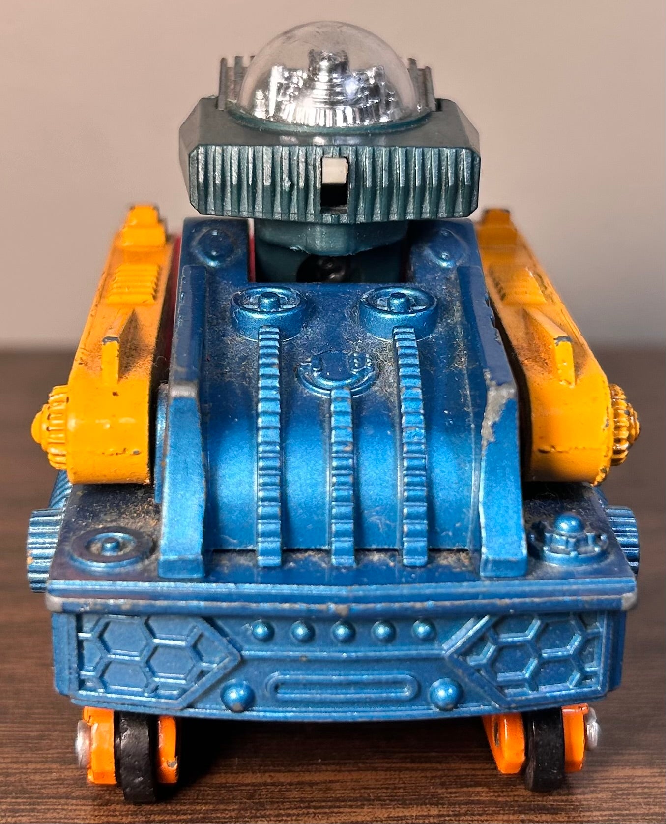Vintage 1976 Japanese Shinsei UFO Commander 7 Dozer Bucketer with Missile Diecast Metal Toy