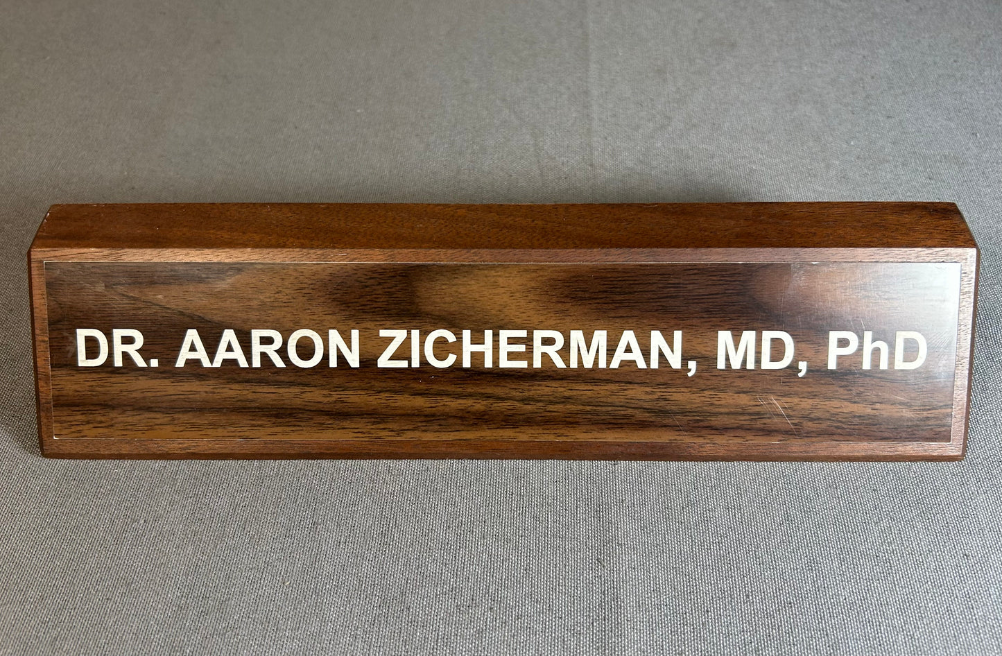 Black Bird Apple TV+ Television Show Miniseries Dr. Aaron Zicherman Wooden Desk Nameplate