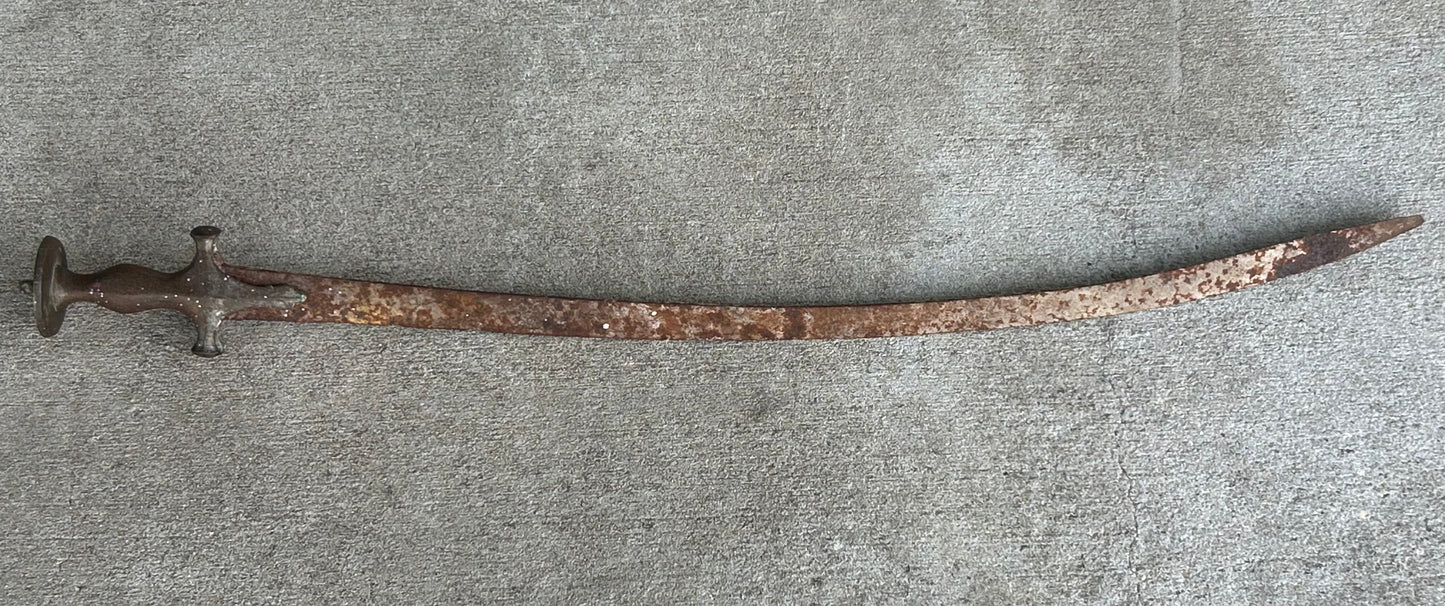 Early 19th Century Indo-Persian Tulwar Saber Sword Weapon