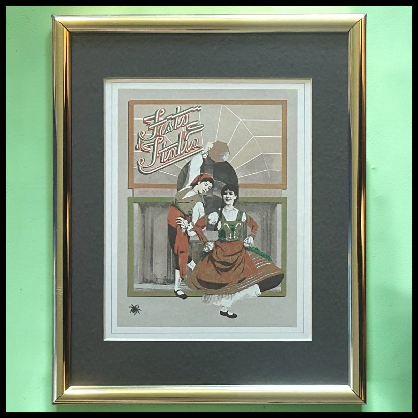 Vintage 1980’s American New Orleans Festa d’Italia Framed Lithograph Print