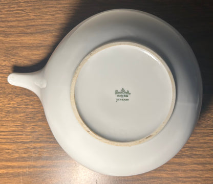 Vintage 1970 German Mid Century Modern Rosenthal Studio Line Porcelain White Drop Form Teapot by Luigi Colani