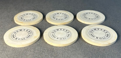 Vintage 1949-1951 American O’Dwyer’s Illegal Casino Gambling Club Non-Denominated Clay Roulette Chip (New Orleans/Jefferson, Louisiana)
