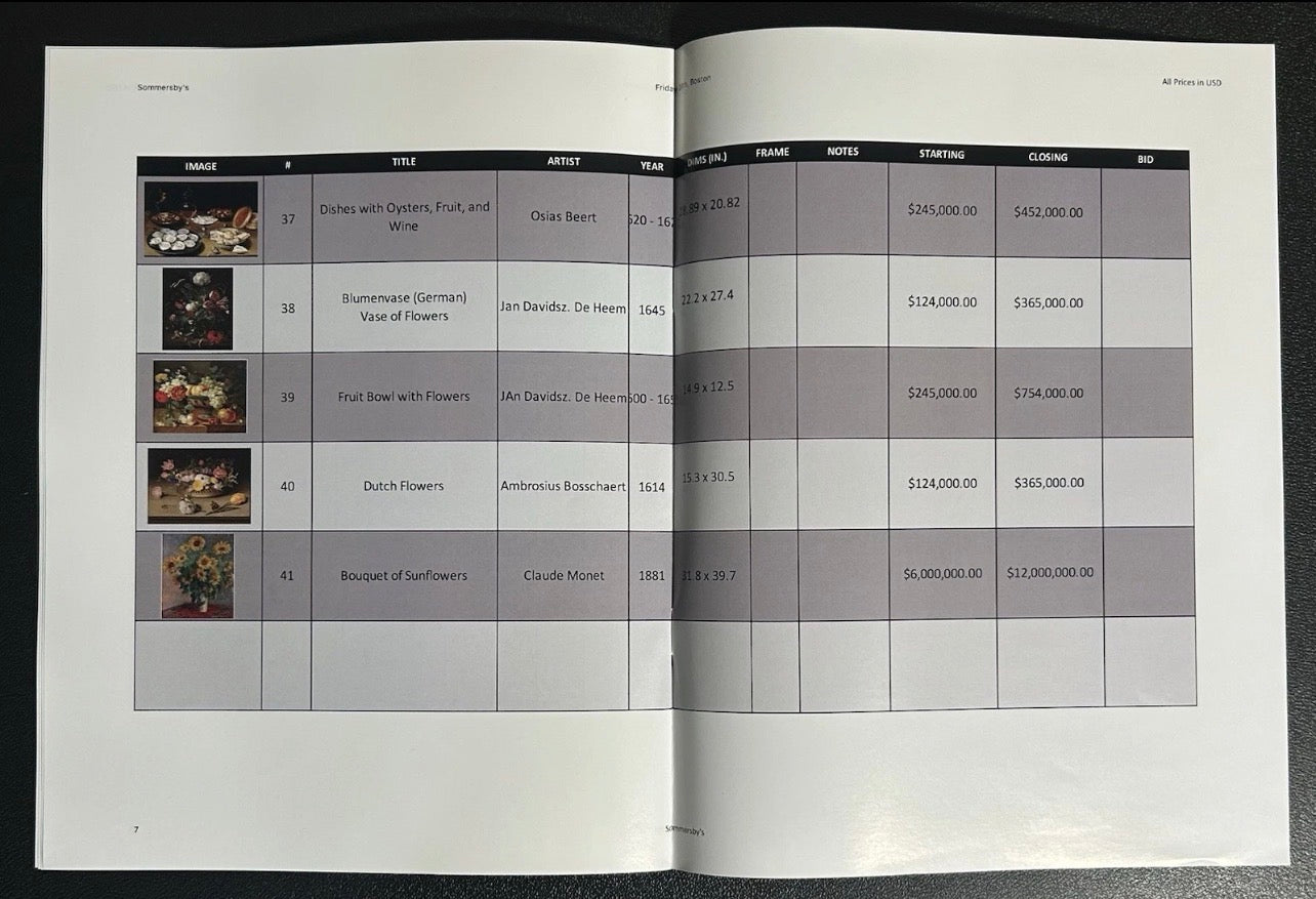Leverage: Redemption Sommersby’s Auction House Catalog Hero Prop (“The Too Many Rembrandts Job”) (Season 1 Episode 1)