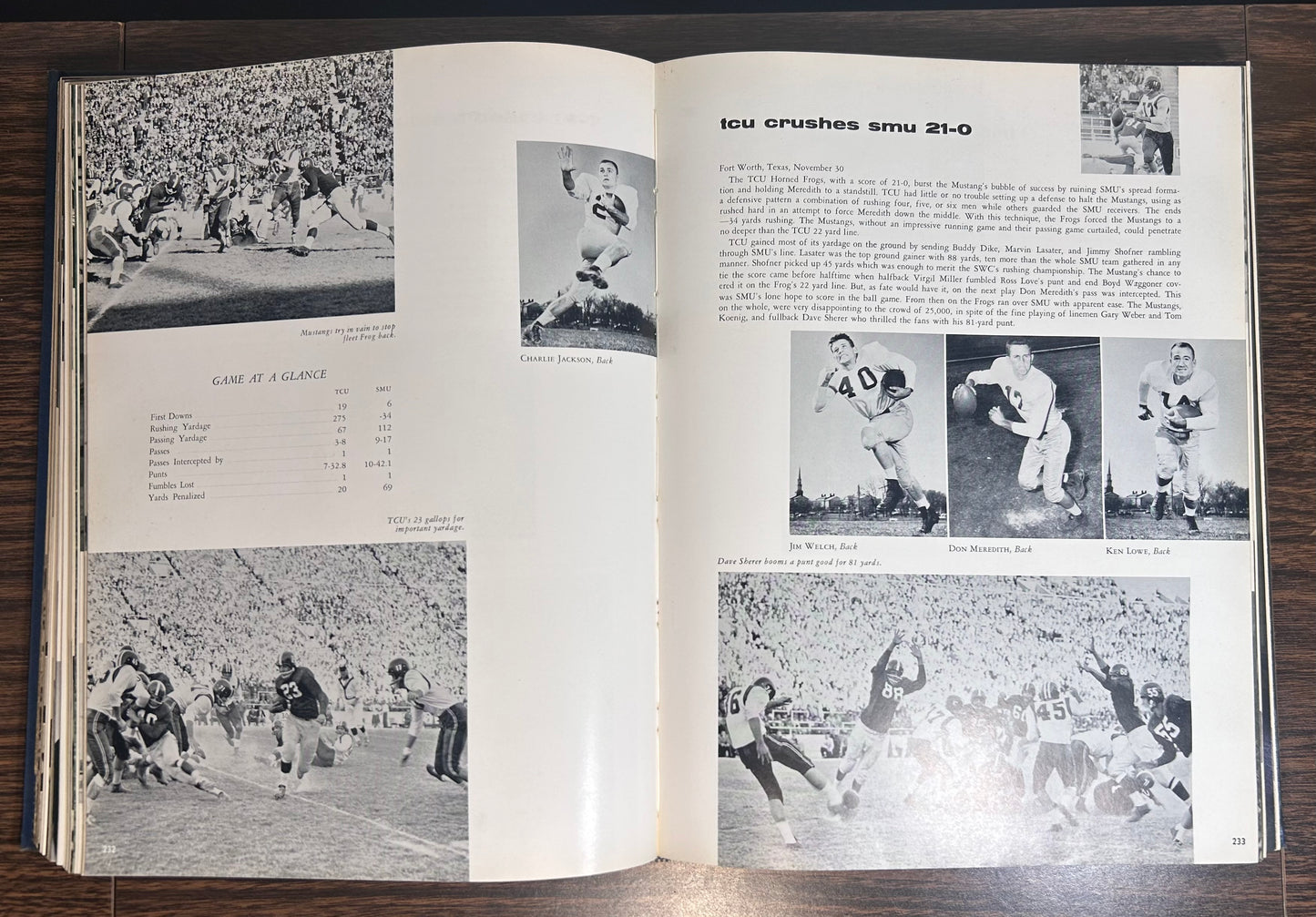 Vintage 1958 Southern Methodist University Mustangs Rotunda Hardcover Yearbook