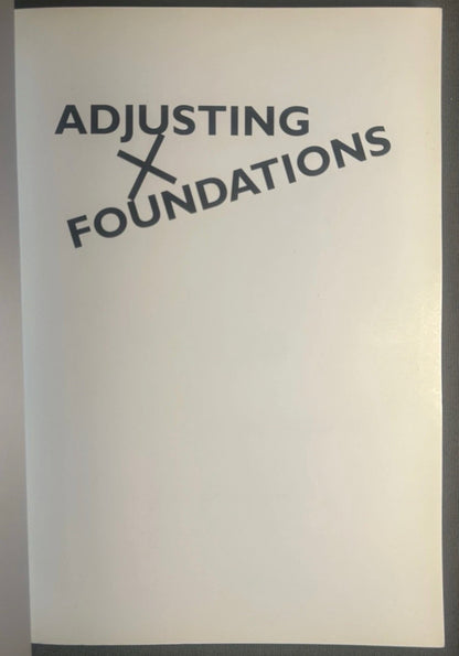 Vintage 1995 “Adjusting Foundations” by John Hejduk Softcover Book
