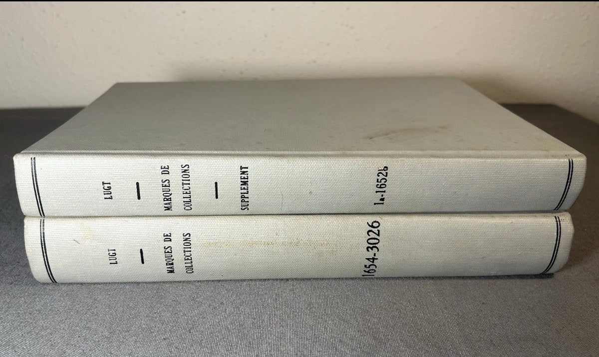 Vintage 1956 “Les Marques de Collections de Dessins & d'Estampes” Supplément 2-Volume Hardcover Book Set