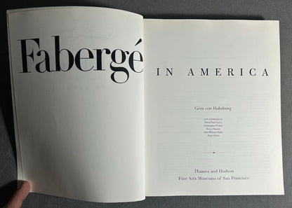 Vintage 1996 “Fabergé in America” by Géza von Habsburg Softcover Book