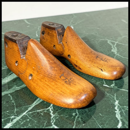 Pair of 1930’s American Maple Wood Cobbler Children’s Shoe Forms