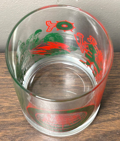 Vintage 1981 Krewe of Thoth “A Mexican Mosaic” Lowball Glass (New Orleans Mardi Gras)