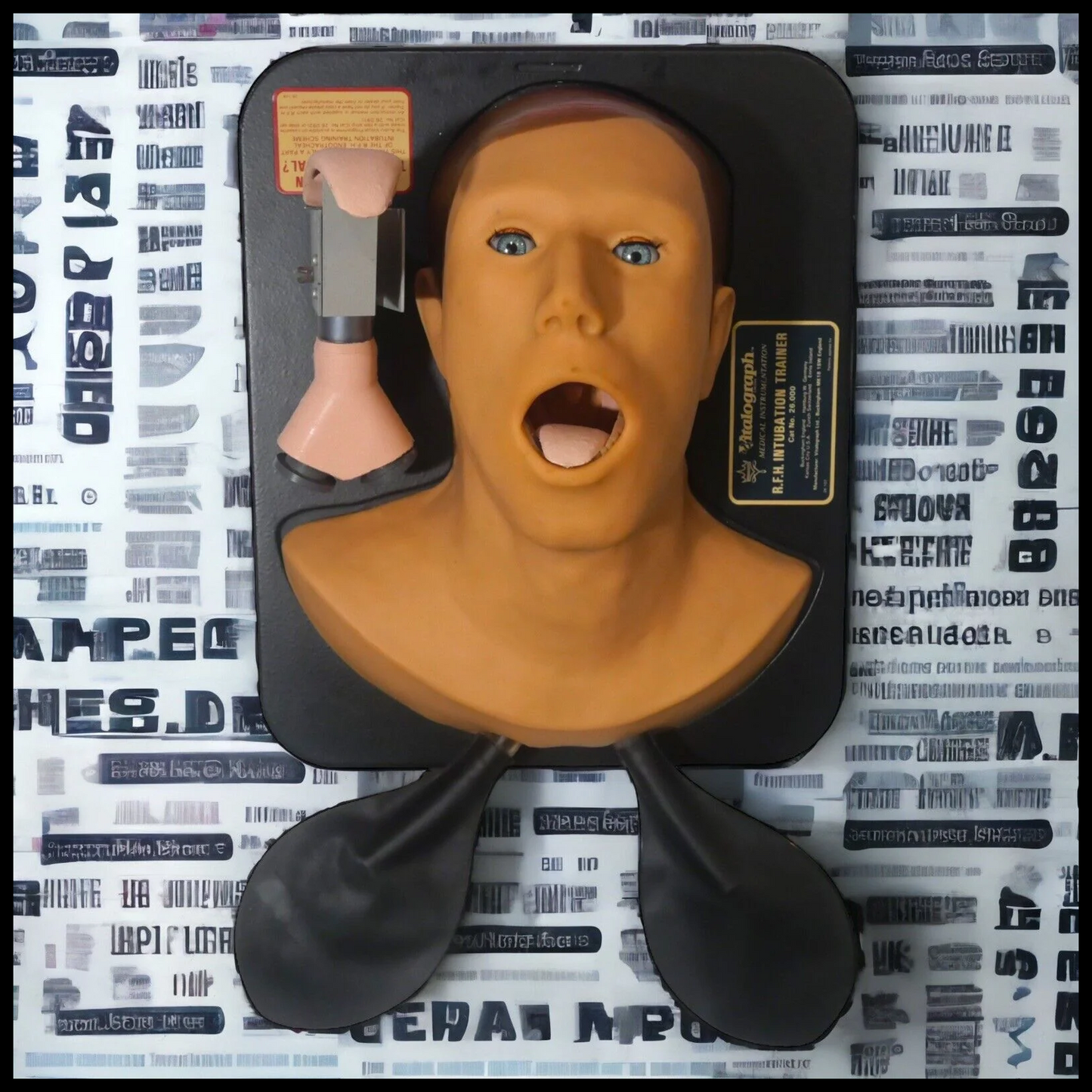 Vintage 1970's English Vitalograph Medical Instrumentation R.F.H. Intubation Trainer