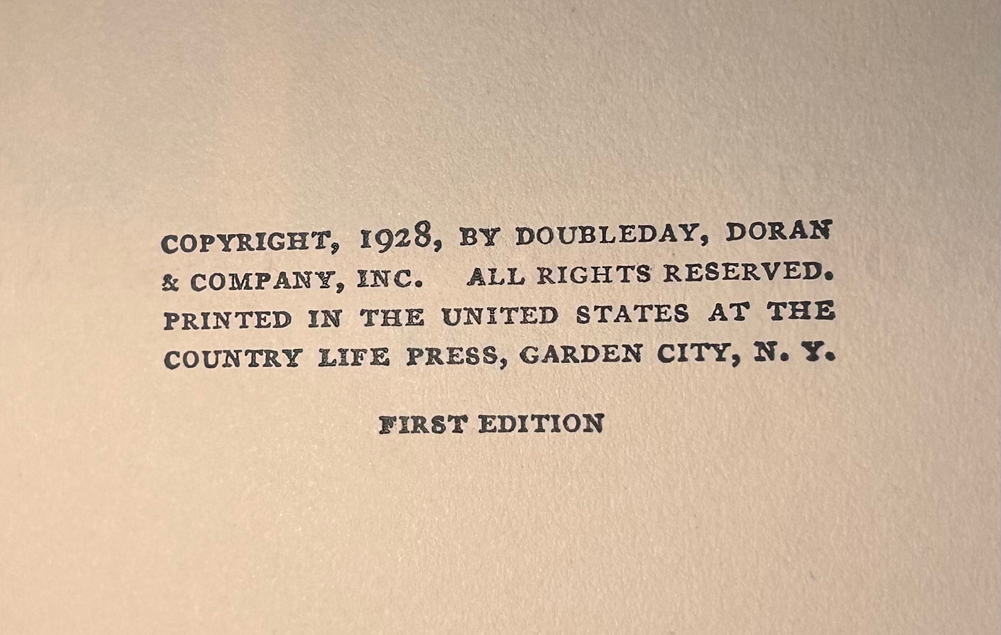 “Tammany Hall” by M.R. Werner Hardcover Book (1928) (Doubleday, Doran & Company, Inc.)