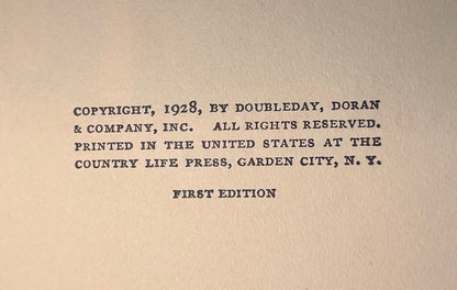 “Tammany Hall” by M.R. Werner Hardcover Book (1928) (Doubleday, Doran & Company, Inc.)