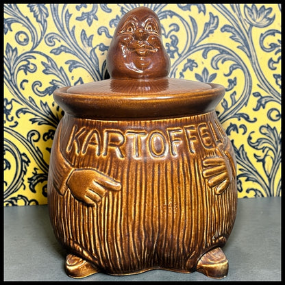 Vintage Circa 1970 West German Marzi & Remy Ceramic Kartoffeln Potato Keeper Pot
