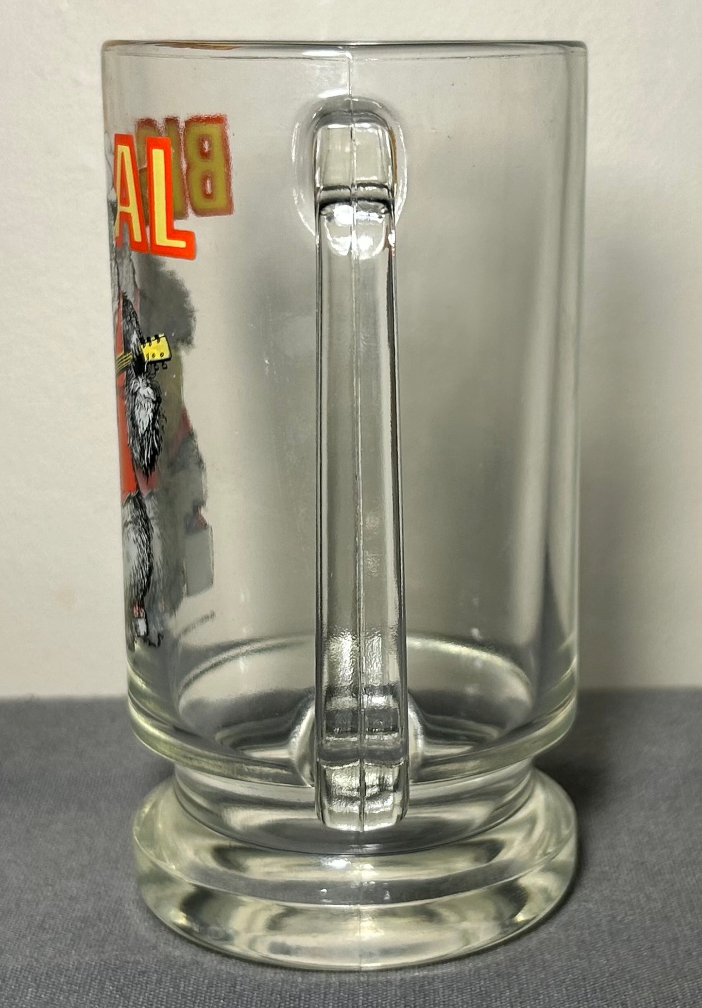 Vintage 1972 Big Al Country Bear Jamboree Souvenir Glass Mug (Walt Disney Productions)