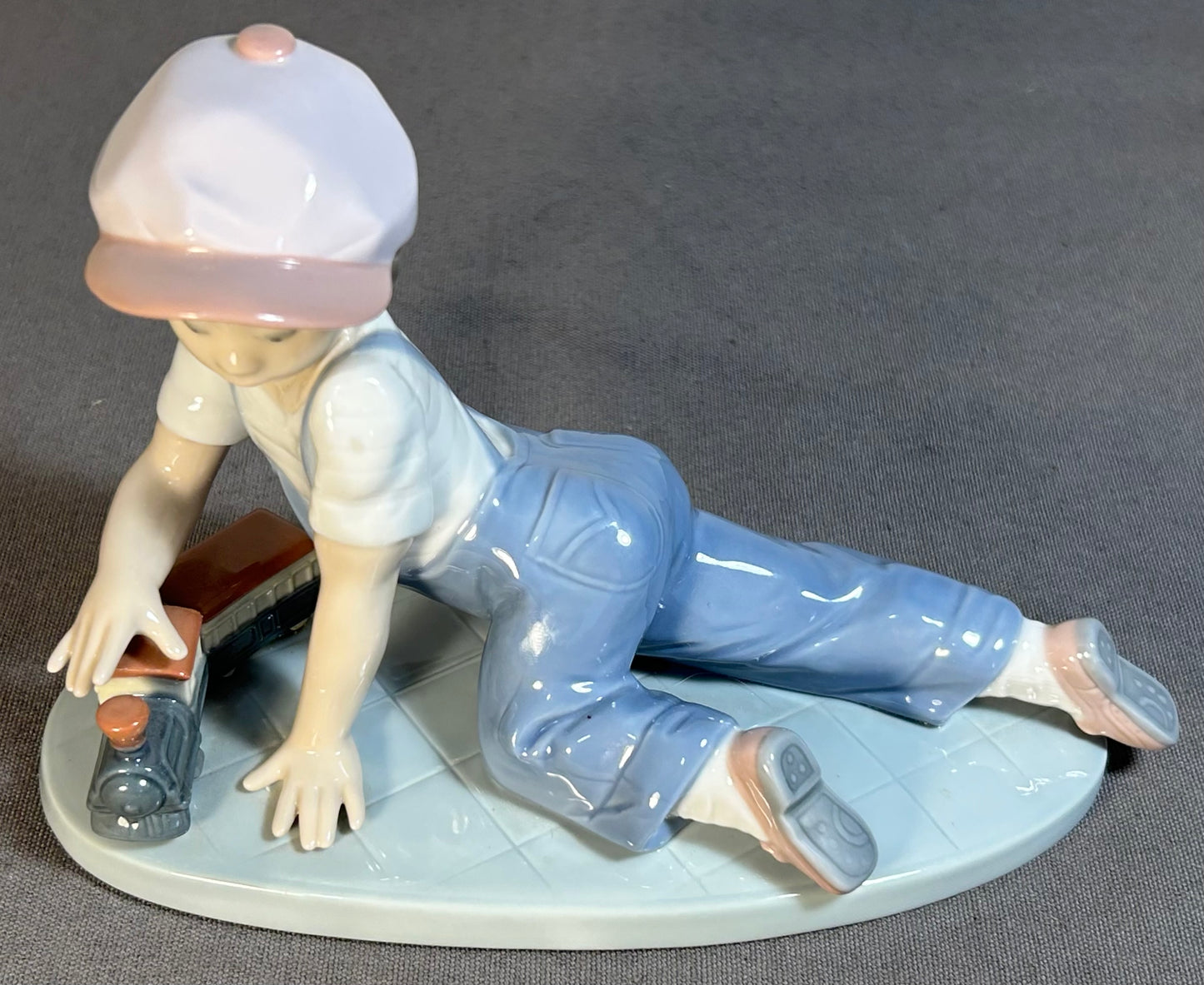 Vintage 1992 Spanish Lladro Porcelain All Aboard (#7619) (Retired)