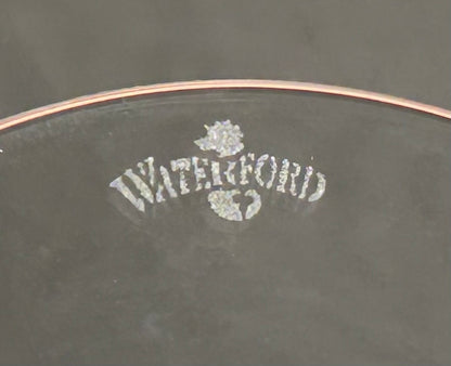 Set of 4 2000-2008 Waterford Crystal Carleton Platinum Water Goblet Glasses with Box (Retired)