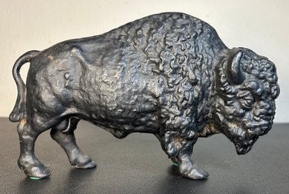 1920’s American A.C. Williams Company Cast Iron Bison Still Bank