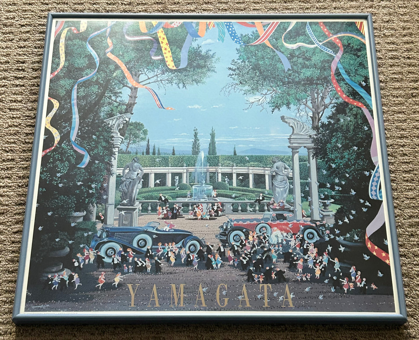 Vintage Hiro Yamagata - “Wedding” Framed Lithograph Print (1990) (Japanese/American) (Martin Lawrence Limited Editions)