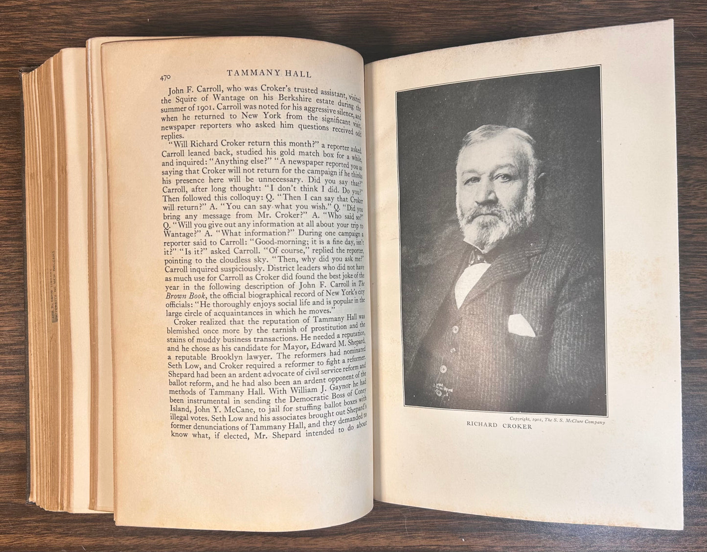 “Tammany Hall” by M.R. Werner Hardcover Book (1928) (Doubleday, Doran & Company, Inc.)