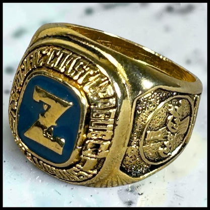 Vintage 2001 New Orleans Zephyrs Baseball Pacific Coast League Championship Coca-Cola Promotional Ring
