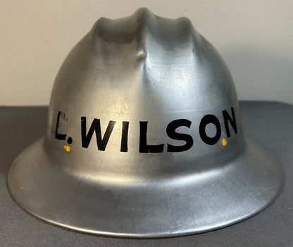 Vintage 1950’s American E.D. Bullard Co. Hard Boiled Aluminum Hard Hat