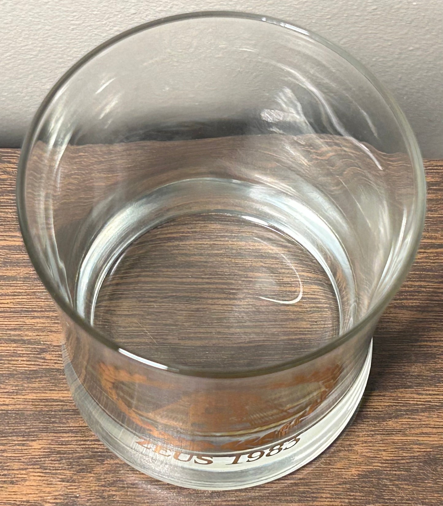 Vintage 1983 Krewe of Zeus Lowball Glass (Metairie, Jefferson Parish Mardi Gras)