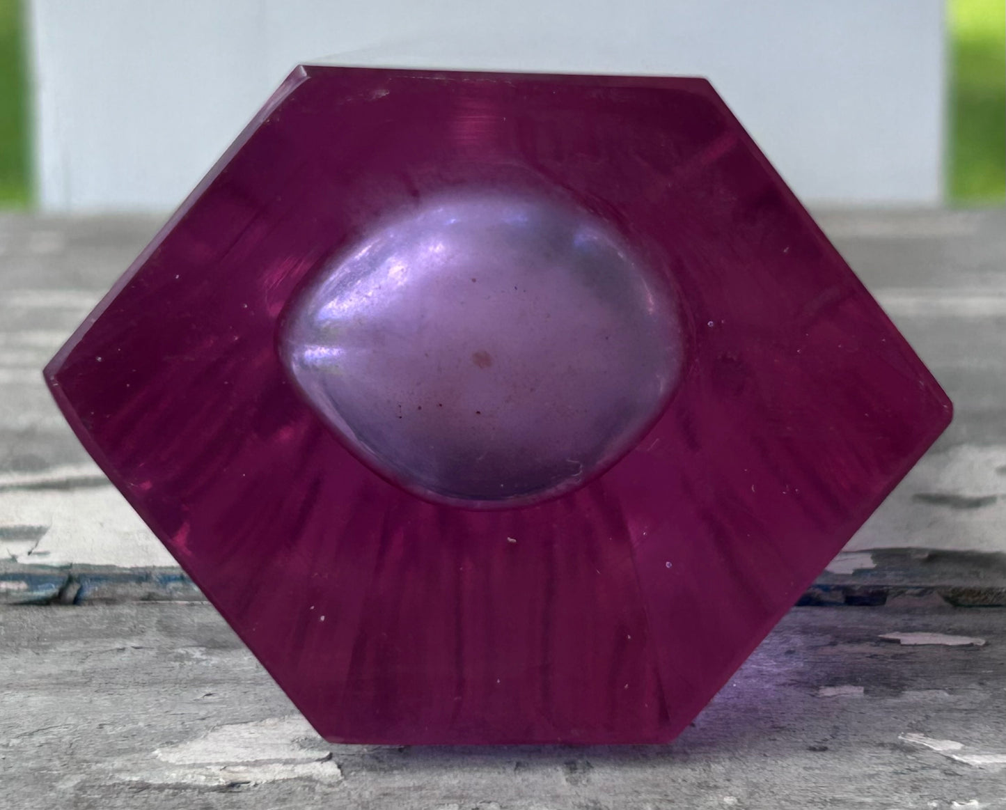 Vintage 1970’s Czech Alexandrite Neodymium Lilac Glass Bud Vase by Vanclav Hanus