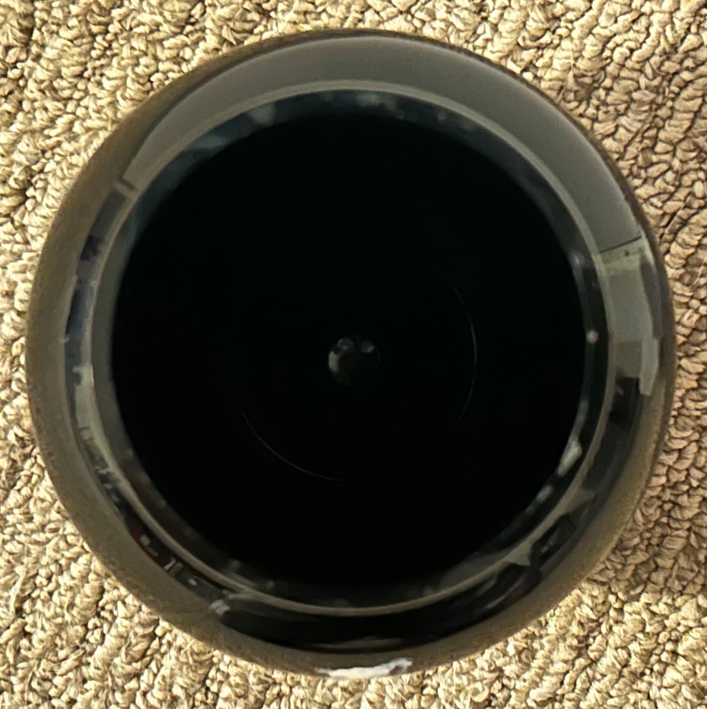 Vintage 1950’s American Westmoreland Mary Gregory Black Amethyst Glass Hand-Painted Woman Playing Harp Motif Baluster Vase