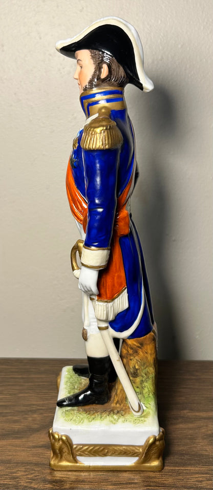 Vintage Circa 1950 German Scheibe-Alsbach Kister Mortier French Soldier Figurine