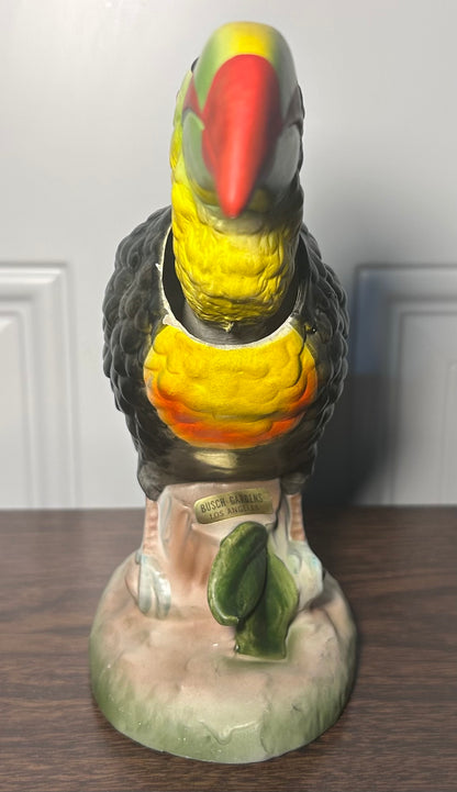 Vintage 1960’s Busch Gardens Los Angeles Souvenir Chalkware Toucan Bird Nodder