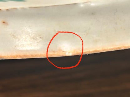 Circa 1900 Chinese Export Porcelain Hand-Painted Floral/Foliate Motifs Flared Rim Footed Bowl (Qing Dynasty)