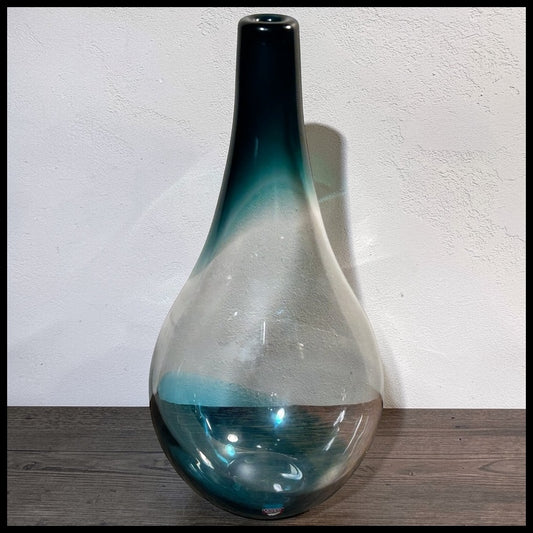 Vintage 1996 Swedish Orrefors Expo Glass Bottle Vase by Lena Bergström (4911-22)